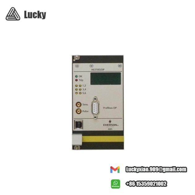 EMERSON A6370D Overspeed Protection Monitor - Reliable Monitoring for Industrial Safety