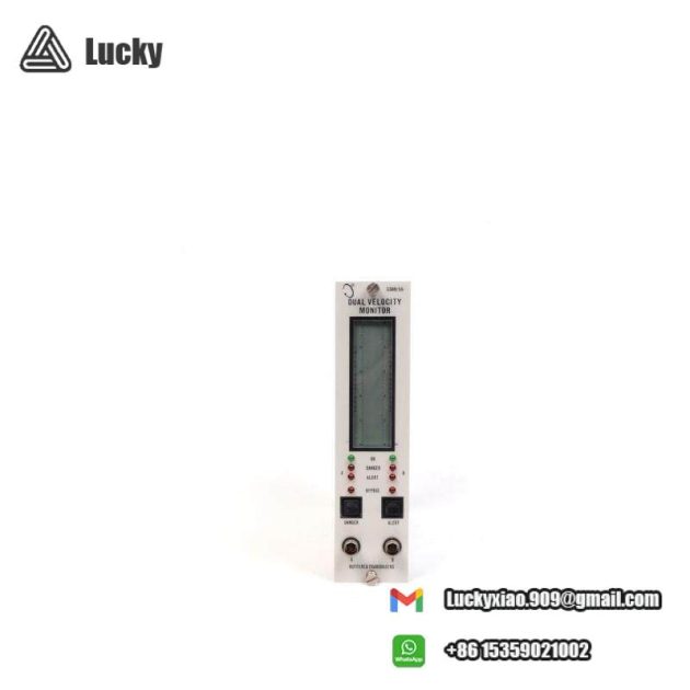 Bently Nevada 3300/55 Dual Velocity Monitor: Industrial PLC Module for Machinery Vibration Monitoring