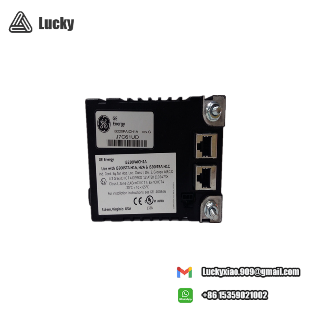 General Electric IS220PAICH1A Analog I/O Pack for Hazardous and Non-Hazardous Locations