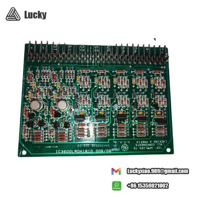 GE Speedtronic IC3600LRDH1B1D Relay Driver Card - Mark I/II Series, Engineered for Scalable Gas & Steam Turbine Management