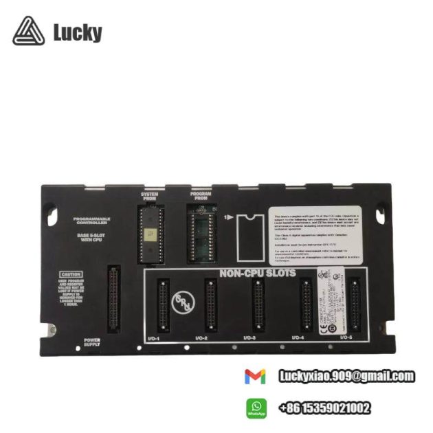 GE IC693CPU313X | 5-Slot CPU Chassis, Industrial Control System Core Component