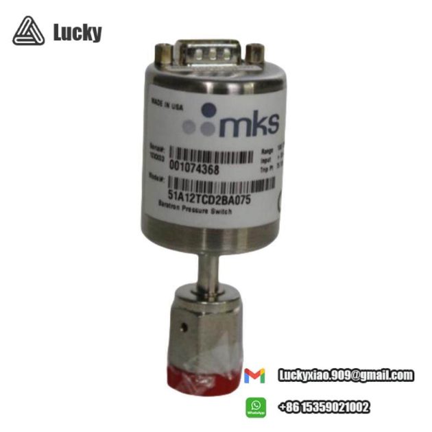 MKS Pressure Switch 51A12TCD2BA075 - Advanced Industrial Control Solution