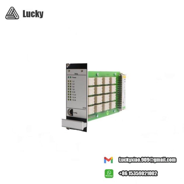 EMERSON A6740/10: 16-Channel Output Relay Module for Industrial Control Systems