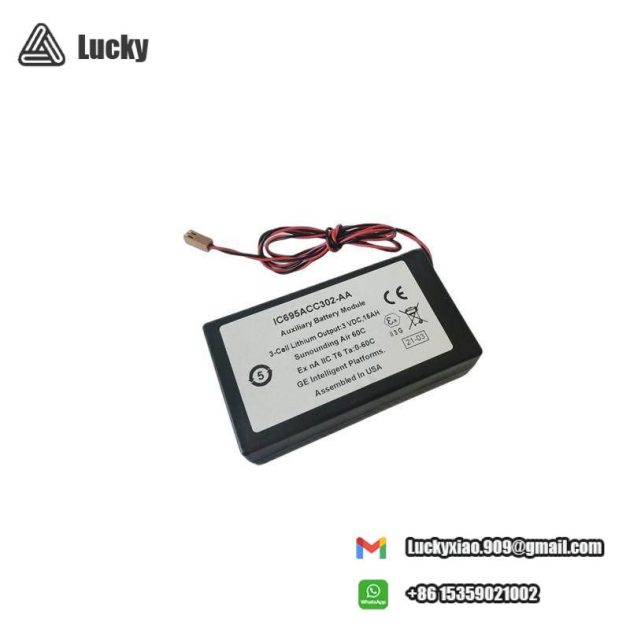 GE ACC302 Battery Module, 24VDC, 1.3Ah, for PLC Systems